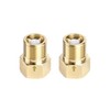 QWORK 2Pcs Brass One-way Check Valve, 1/2" Female to 1/2"