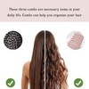 Cepillo de Pelo 3 Piezas para Mujeres, Hombres y Niños