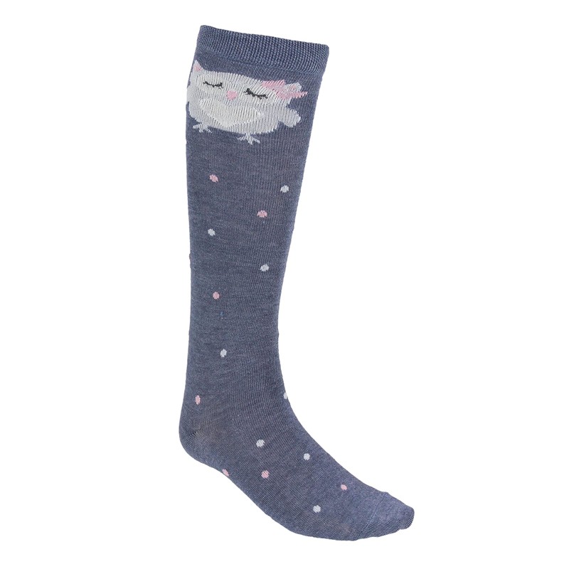 TupTam Girls' Knee-Length Socks, Patterned, Pack of 3, Colour mix