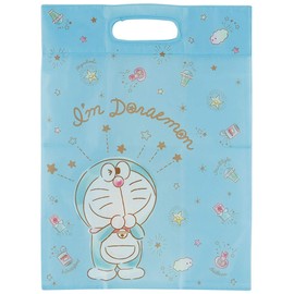 Skater KBHS1 Handkerchief Size Shopping Bag, Eco Bag, Doraemon, Sparkle, Pastel, Sanrio, Width 11.0 x Height 11.4 x Depth 6.7 inches (28 x 29 x 17 cm)