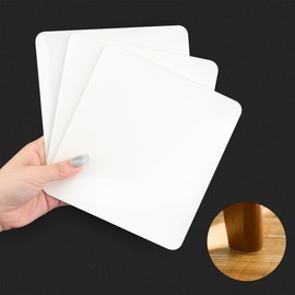 Premium Non Slip Furniture Pads, Cuttable Clear Soft Strong Self Adhesive Rubber Furniture Grippers, Anti-Sliding Anti-Scratch Floor Protectors for Many Furniture and Appliances (5.9"x 6.3", 3 PCS)