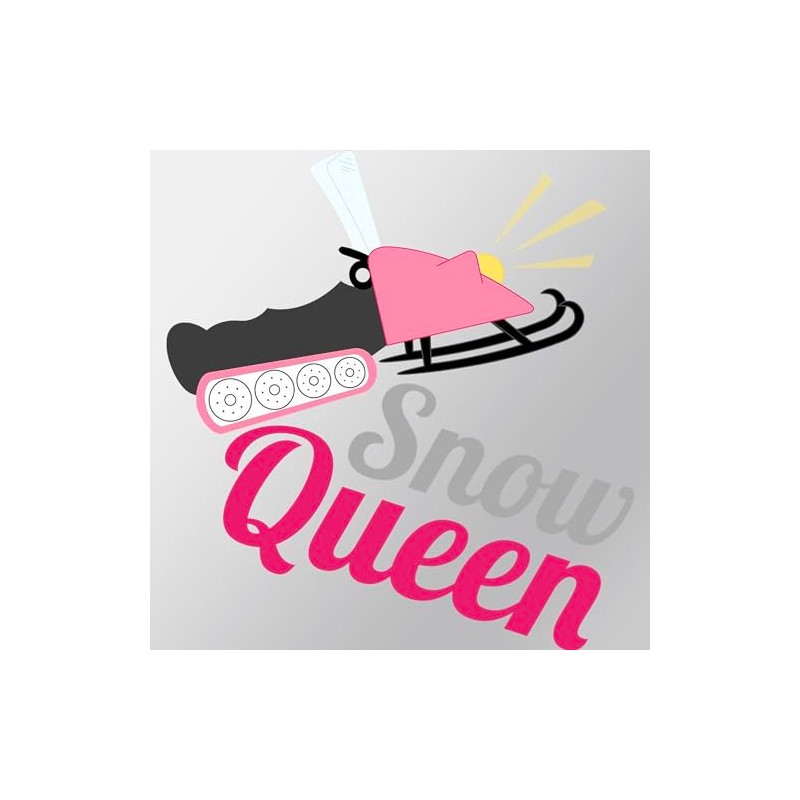 CafePress Snow Queen Medium Die Cut Sticker, 5.75" x 5.75"