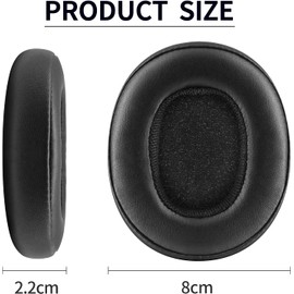 2 Almohadillas para Auriculares Cojín para Auriculares Almohadillas para Orejas de Repuesto de Suave Y Esponja Almohadillas de Espuma Viscoelástica con Aislamiento de Ruido Almohadillas de Repuesto