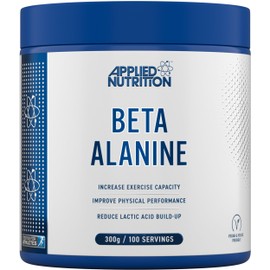 Applied Nutrition Applied Nutrition Beta-Alanine Amino Acid Pre Workout Powder 3000mg per Serving Enhances Training Duration & Physical Performance Gluten Free, Suitable for Vegans (300g - 100 Servings) (Unflavoured)