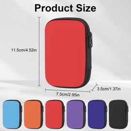 LFBEST Pack of 6 Playing Cards Box, Dust Playing Cards Storage for Playing Cards, Card Games, UNO, Waterproof Cable Bag, Expandable Cable Organiser Bag for Boys or Girls, beige