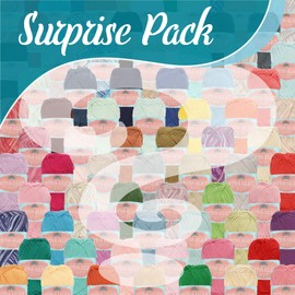 Cotton Select 100% Cotton Yarn, 4 Skein Assorted Color Surprise Package