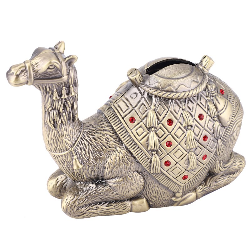 Home Desktop Decoration Camel Shape Coin Bank Craft Money Saving