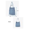 Jeelow Canvas Tote Handbag Shoulder Bucket Bag Purses For Men