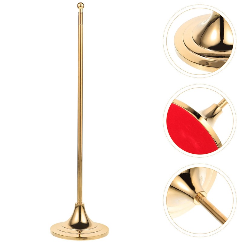 TOVINANNA Telescopic Desk Flag Pole Stand Small Flag Base Display