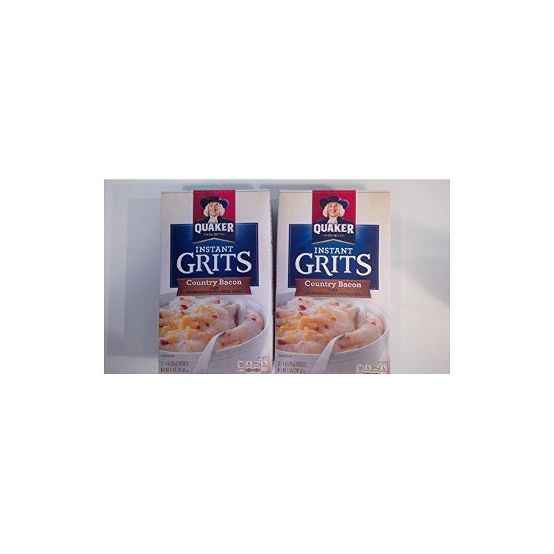Quaker Instant Grits Country Bacon Flavor 12 oz ( 2