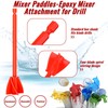 12 Pieces Paint Mixer Drill Attachment,Helix Paint Mixer Resin Drill