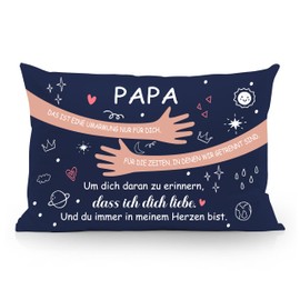 Aosumin Papa das ist eine Umarmung nur für Dich Um Dich daran zu erinnern DASS ich Dich Liebe Cushion Covers for Dad from Daughter Son Dad's Birthday Father's Day Dad Cushion Covers (Papa-b)