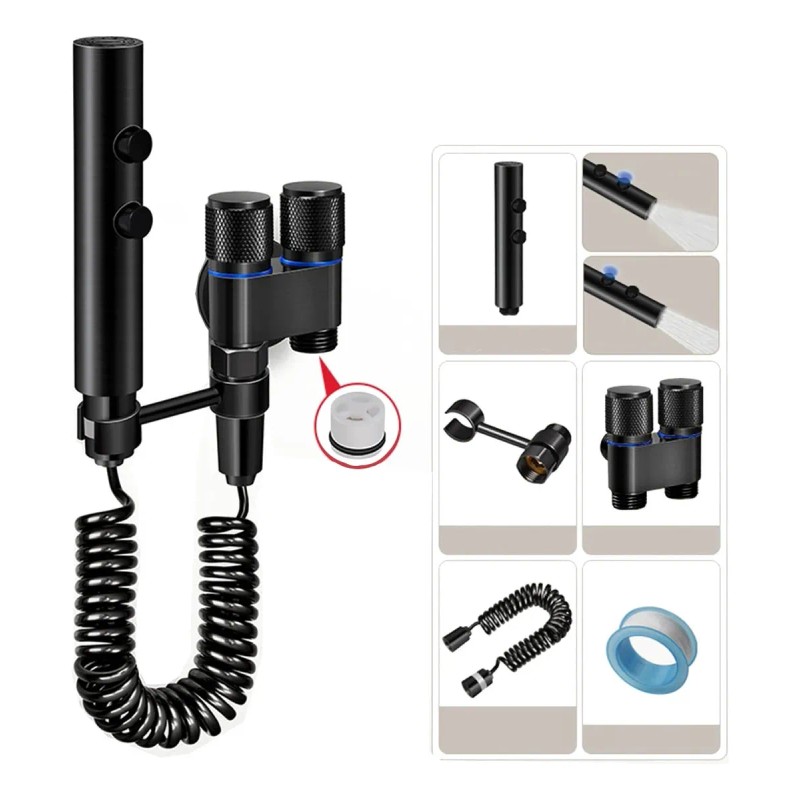 Grifo De Inodoro Cabez Inodoro Ducha Válvula De Doble Salida