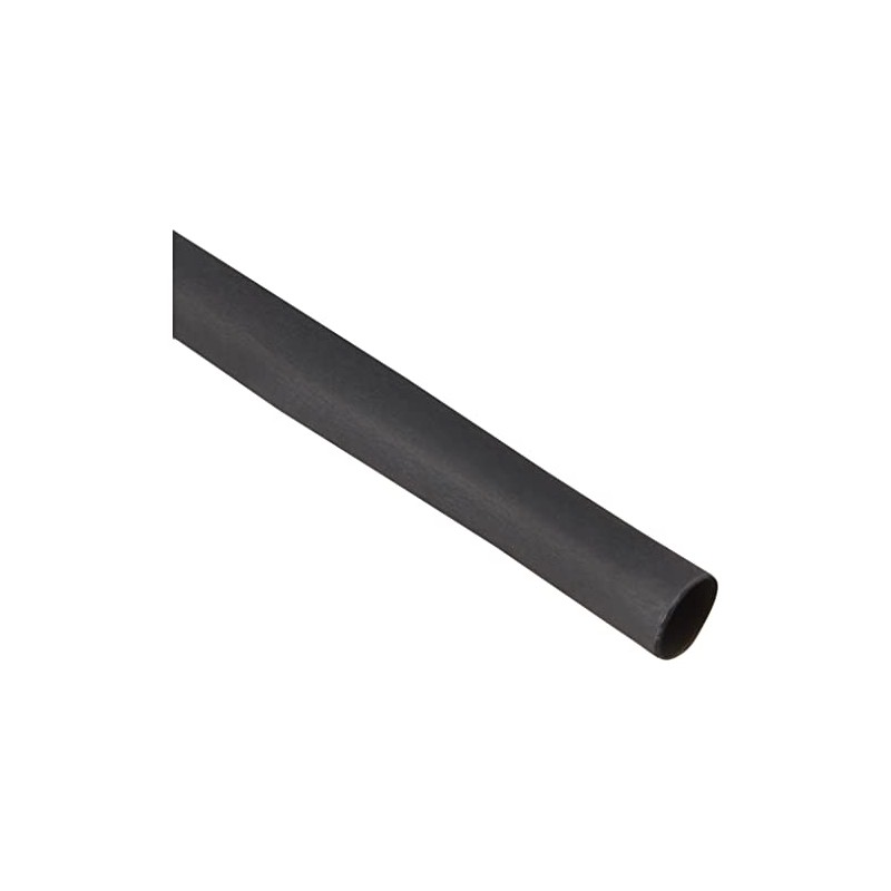 TRUSCO TRP3.51.52MBK Heat Shrink Tubing, 2:1 Shrinkage Ratio, Black