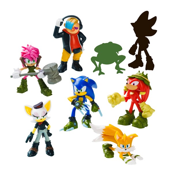 Bizak Sonic Prime 64112004-1 Pack of 8 Figures 6.5 cm
