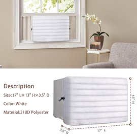 Bestalent Indoor Air Conditioner Cover, Window AC Unit Cover for Inside 17 x 13 x 3.5 inches(L x H x D)