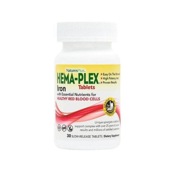 Nature's Plus Natures Plus Hema Plex, 30 Tablets