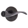 BRINKS – Transitional Keyed Entry Wave Door Lever, Tuscan Bronze