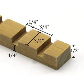 1/2" x 3/4" Poplar (Paint Grade), Hardwood, Dentil Molding, Decorative Trim (12, 3 ft.)