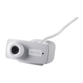 BUFFALO BSWHD06MWH 1.2 Megapixel Webcam with Built-in Microphone, HD 720p Compatible Model, White