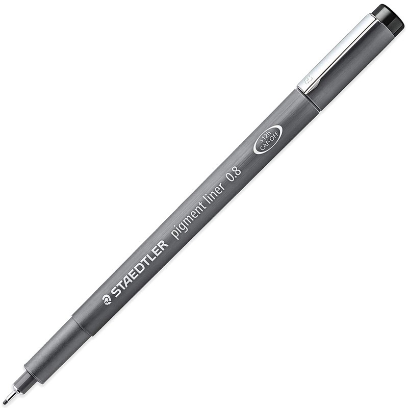 STAEDTLER 308 Pigment Liner Fineliner Pen - 0.05mm, 0.1mm, 0.2mm,