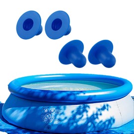 YAFIYGI Pool Strainer Plug Replacement - 4 Pcs Set for Above Ground Pools - Cap, Outlet, and Drain Plugs for Winter, Skimmer, Filter - Water Stopper and Jet Replacement Parts