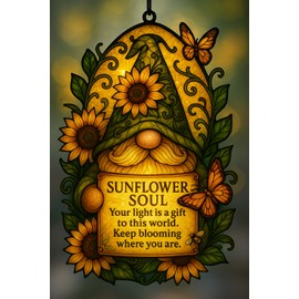 Duducraft Gnomes Gifts for Women, Men with Story Card and Envelope, Gnomes Decorations for Home, Emotional Support Motivational Gifts for Women, Men