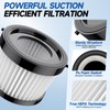 2-Pack HEPA Vacuum Filter Replacement for Handheld Vacuums, Washable and
