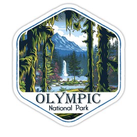 (3pcs) Olympic National Park Sticker, National Parks, Stickers for Water Bottles, National Park Stickers. Adventure Stickers, Hiking Stickers, Camping Stickers