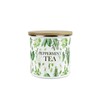 Purely Home Kitchen Herbs Peppermint Tea Storage Canister - White