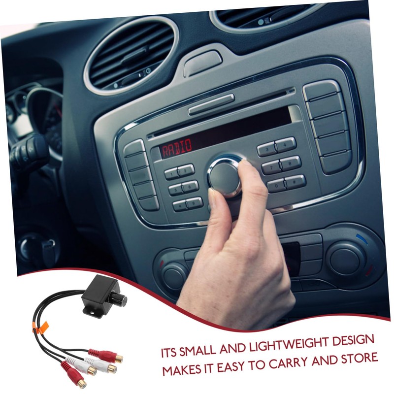 Mikinona RCA Audio Level Controller for Car Volume Amplifier Dual