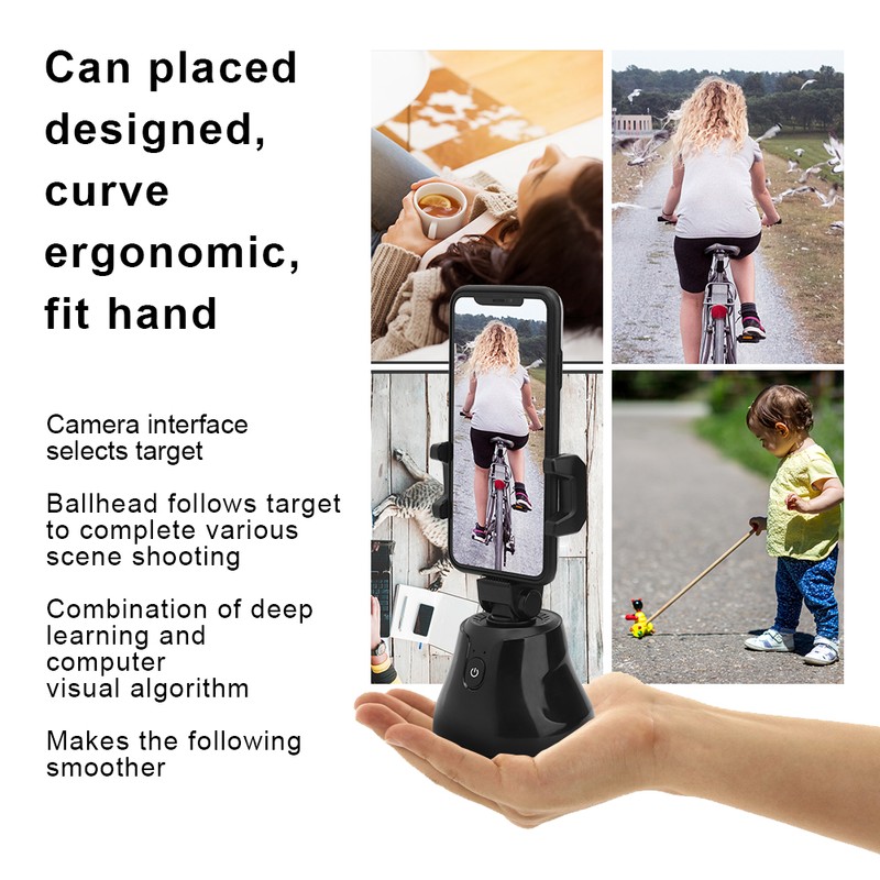 ABS Portable Outdoor 360 Panoramic Automatic Identification Face Following Shooting