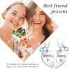 MJartoria BFF Necklace for 2-Valentines Heart Matching Necklace Best Friends
