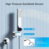 Shower System Shower Faucet Set with Push-Button Diverter and Wall