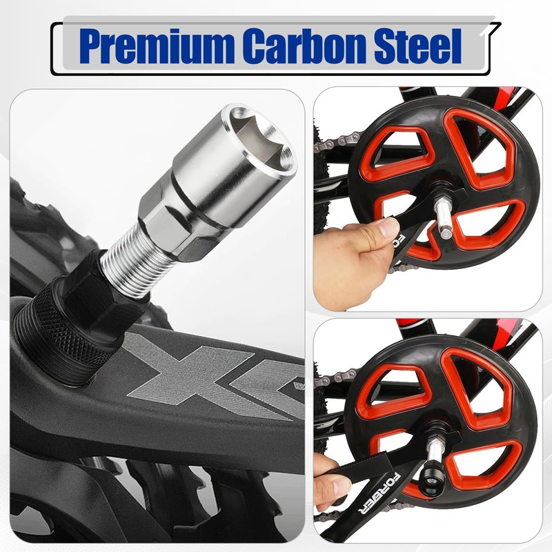 QMLING Bicycle Crank Extractor Puller, Bike Crank Removal Tool Set,