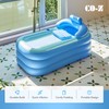 CO-Z Inflatable Adult Bath Tub, Free-Standing Blow Up Bathtub with