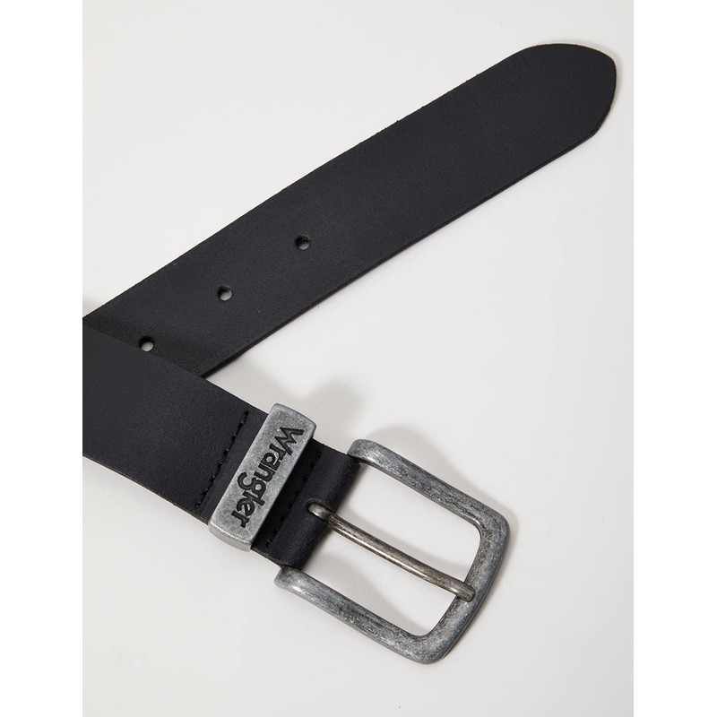 Wrangler Men's Basic Metal Loop Belt, Black, 44cm (Manufacturer Size:115)