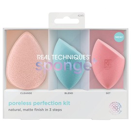 REAL TECHNIQUES PORELESS PERFECTION SPONGE KIT, REAL TECHNIQUES