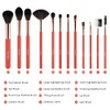 Juego de brochas de maquillaje profesional desde una matriz de