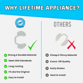 Upgraded Lifetime Appliance W10080230 Retaining Ring Clip Compatible with Whirlpool Washer