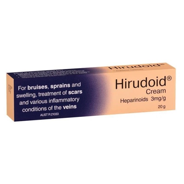 Hirudoid - Heparinoid Topical Cream for Bruises, Scars, Vein Inflammation