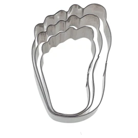Westmark Ausstechformen-Set, Unterschiedliche Größen, Rostfreier Edelstahl, Käsefüße, 3-tlg., Silber, 31972260