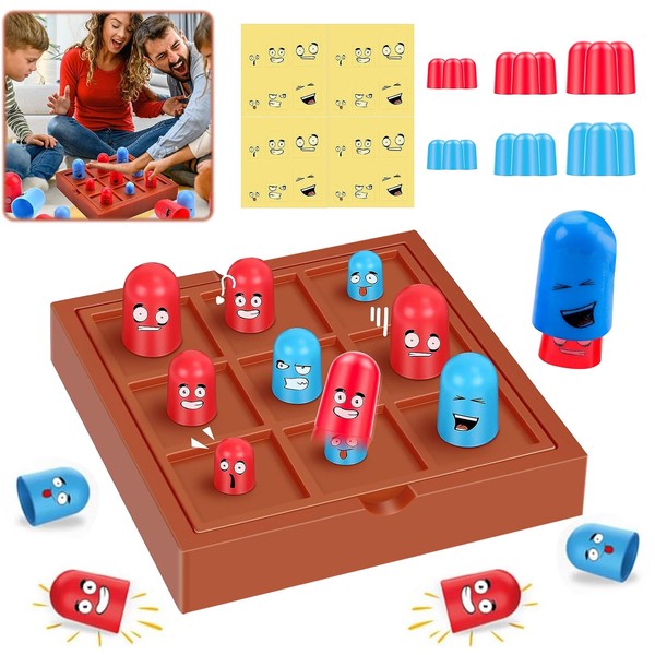 TECHEEL Tic Tac Toe Game, Educational Board Game Toy, Big