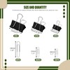 Keadic 350Pcs Silver Paper Clips and Black Binder Clips Assorted
