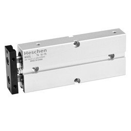 Heschen Pneumatic Air Cylinder, TN16-75(TDA16-75), Bore 16mm, Stroke 75mm, Double-Rod Double-Acting Aluminum Pneumatic Air Cylinder, with Magnet