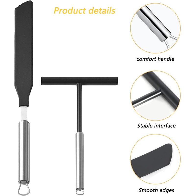 WEIWUXIAN Set of 2 Baking Cooking Baking Tools, Stainless Steel