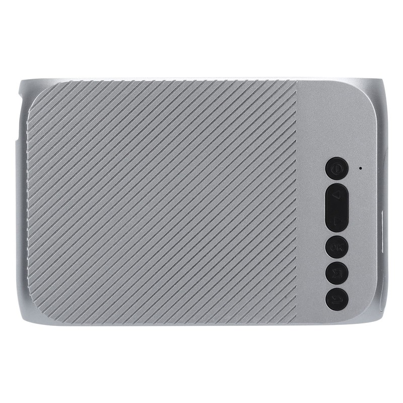 Mini Projector Silver Micro Portable 1080P LED Multi Function for