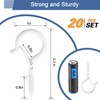 ADIIL 20 PCS Q Hanger Hooks with Safety Buckle, Windproof