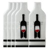 LIVEBAY 5 Pack Reusable Wine Bag for Travel Wine Bottle