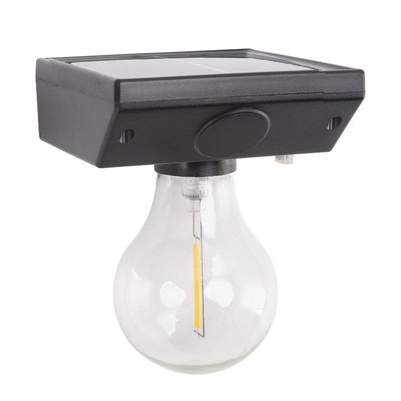 Solar Bulb Lamp Waterproof Decorative LED Shed Tungsten Bulb Wall
